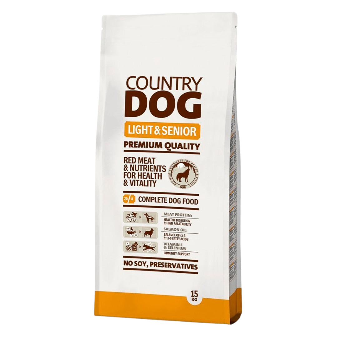 Country Dog Food Light & Senior 15Kg