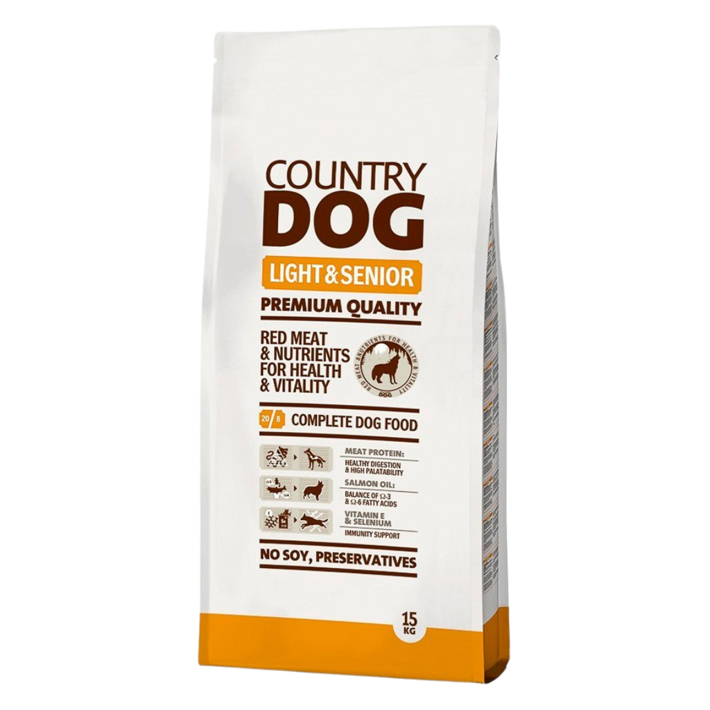 Country Dog Food Light & Senior 15Kg