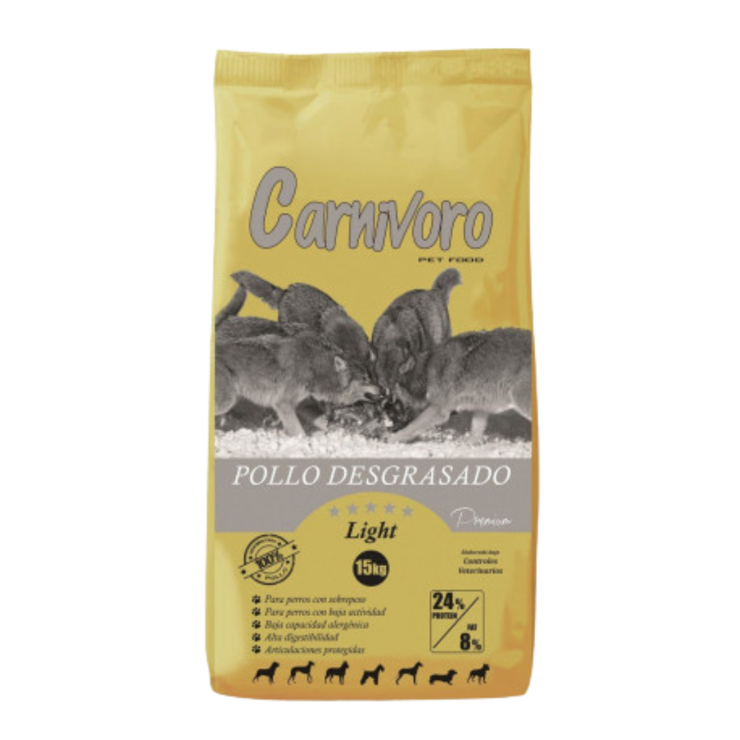 Carnivoro Light Pollo Desgrasado 15kg