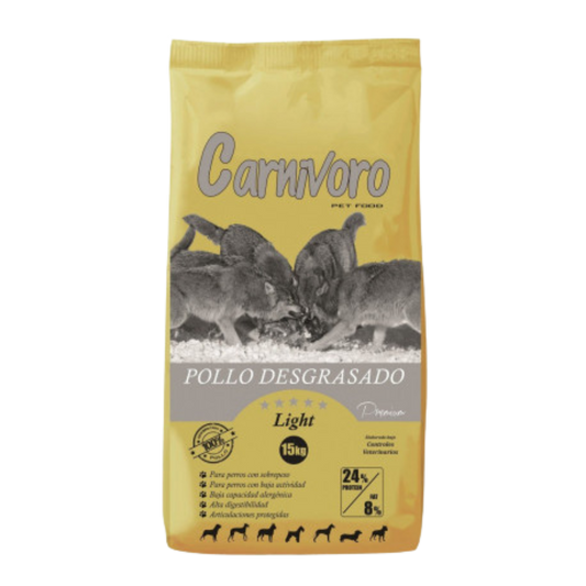 Carnivoro Light Pollo Desgrasado 15kg