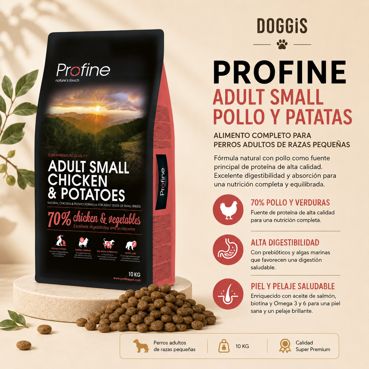 PROFINE ADULTO PEQUEÑO POLLO Y PATATAS