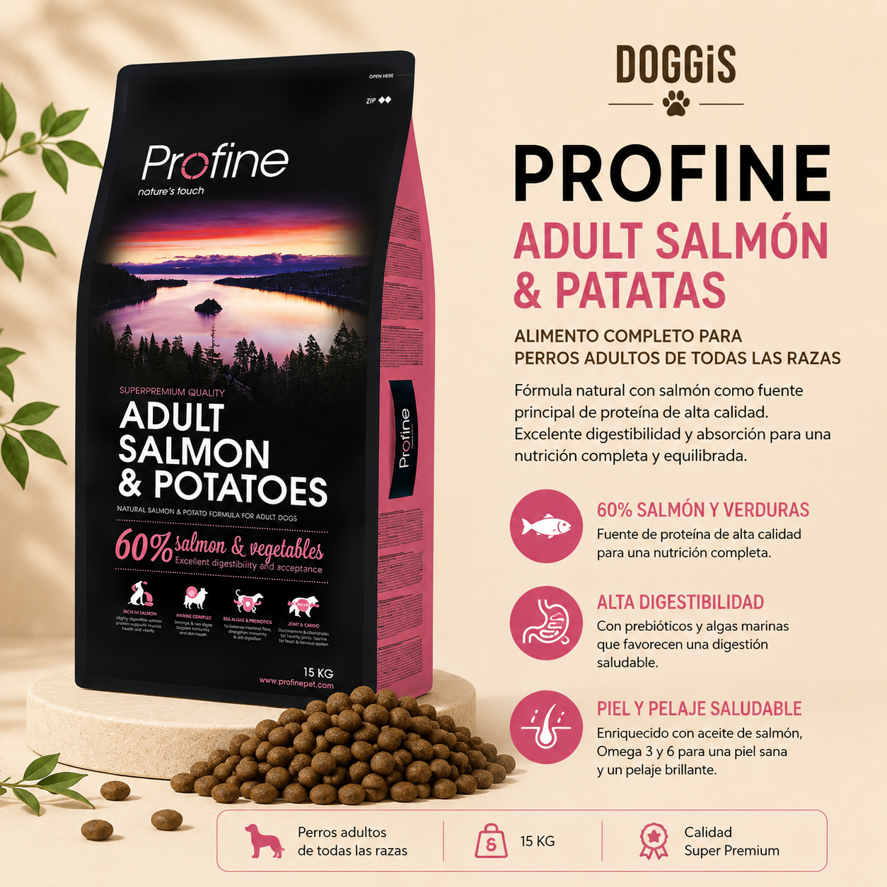 PROFINE ADULTO SALMÓN Y PATATAS