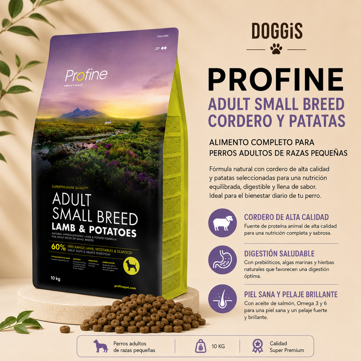 PROFINE ADULTO PEQUEÑO CORDERO Y PATATAS