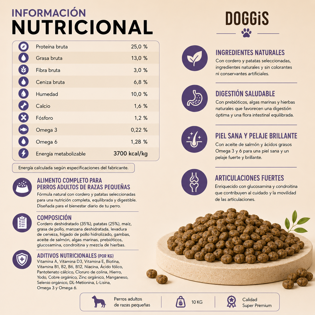 PROFINE ADULTO PEQUEÑO CORDERO Y PATATAS