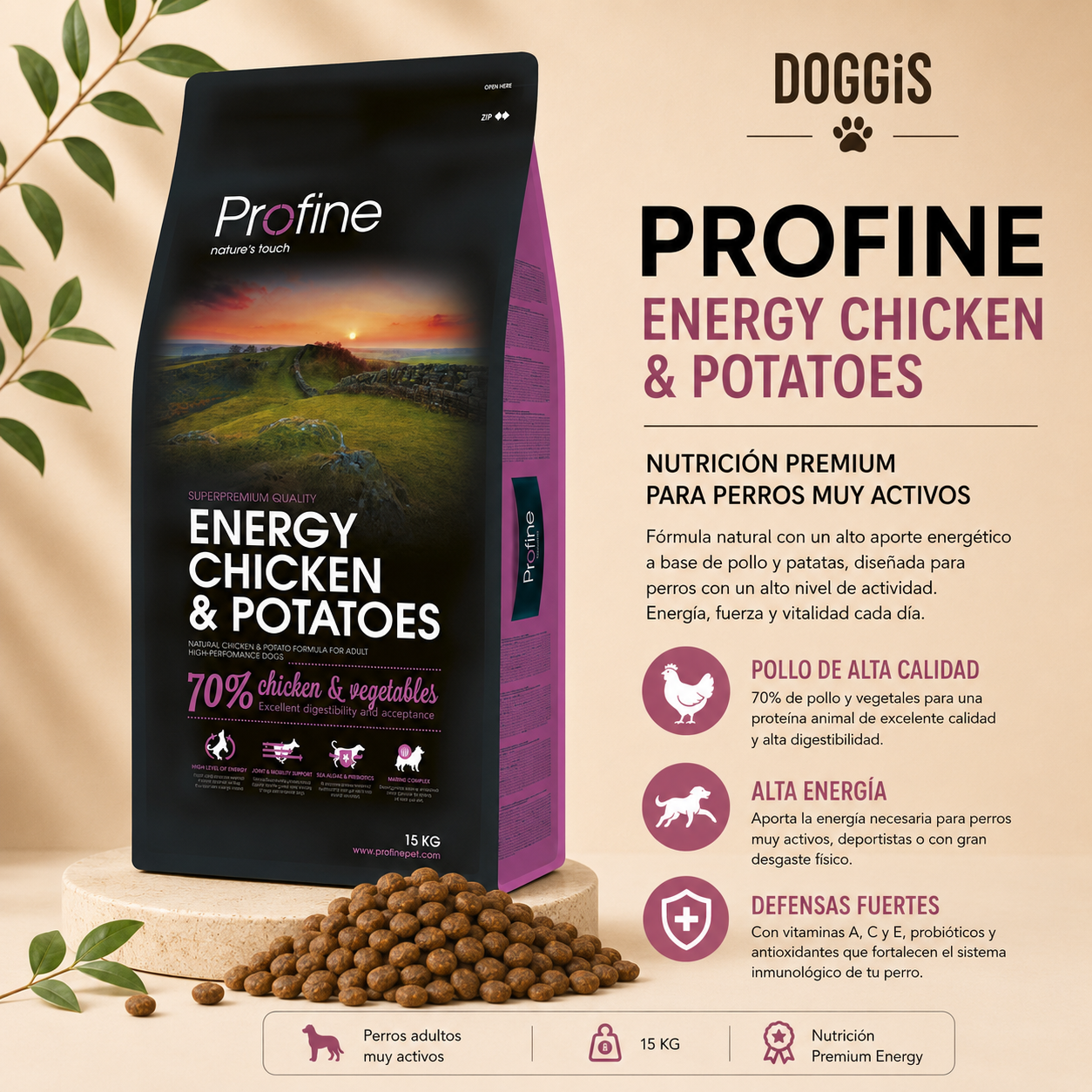 PROFINE ENERGY POLLO Y PATATAS