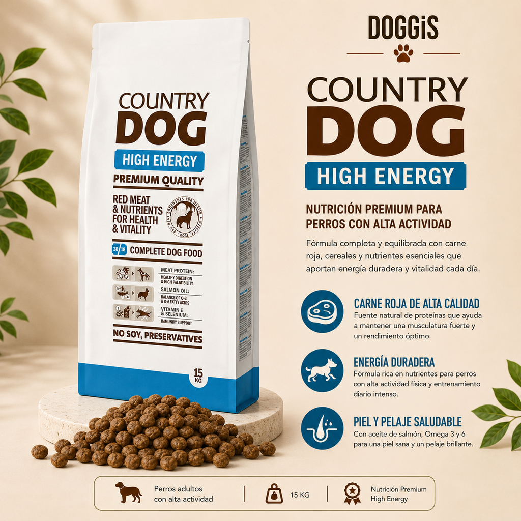 Country Dog Food Energy 15Kg
