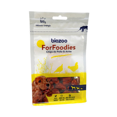 Biozoo Chips de corazón de pollo y arroz