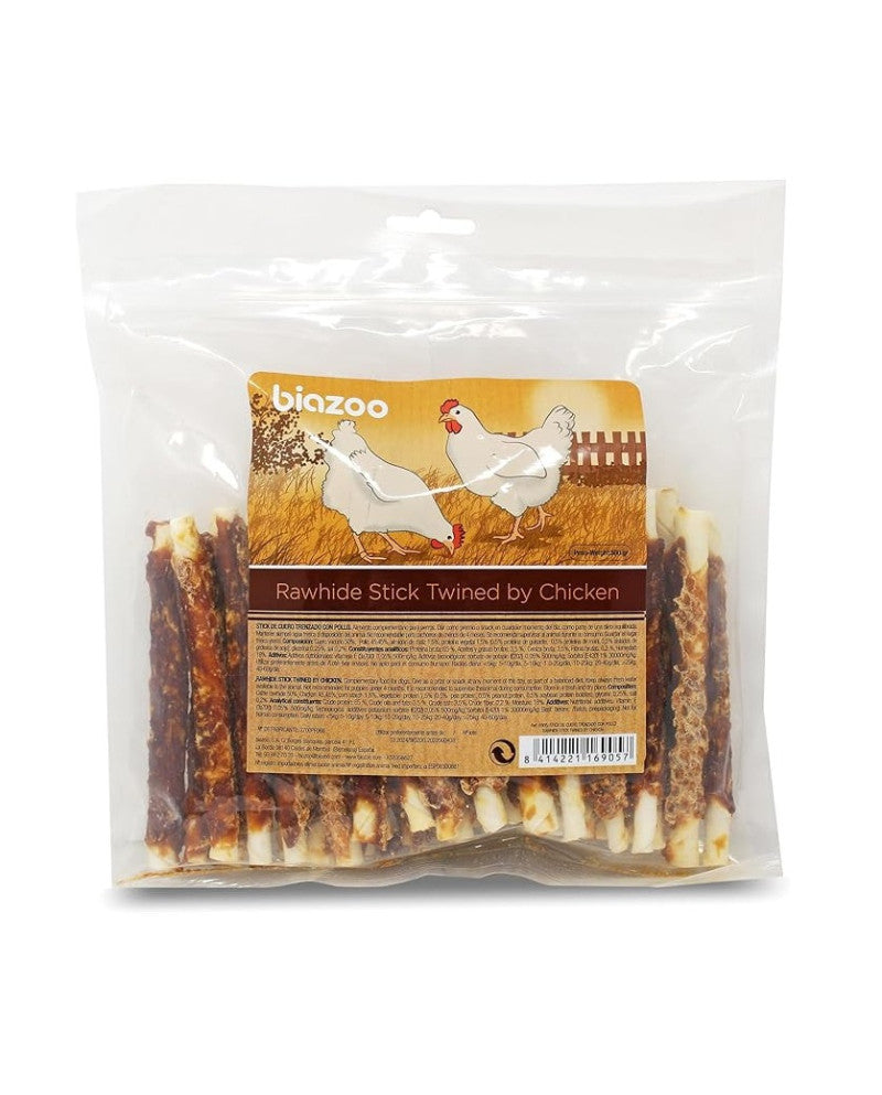 Stick Cuero Trenzado Con Pollo