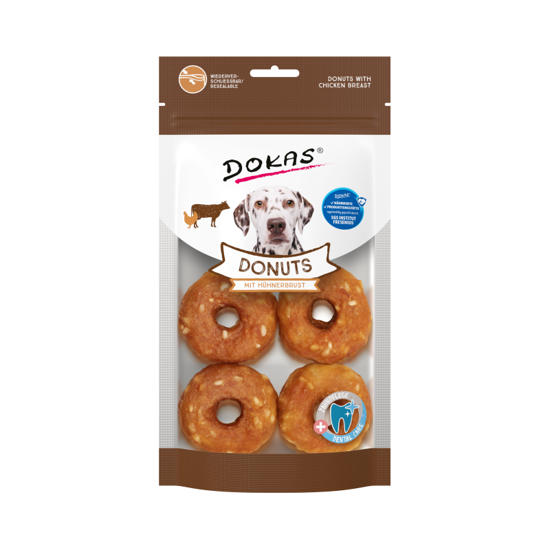 Dokas Donuts de Pechuga de Pollo 160 g (4 Unidades)
