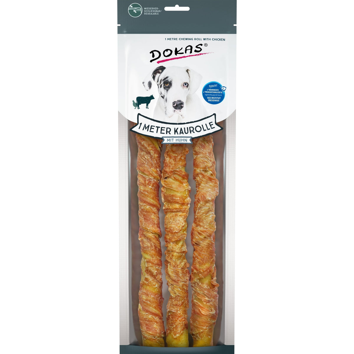 Dokas Stick Masticable Con Pollo ( =1mt)