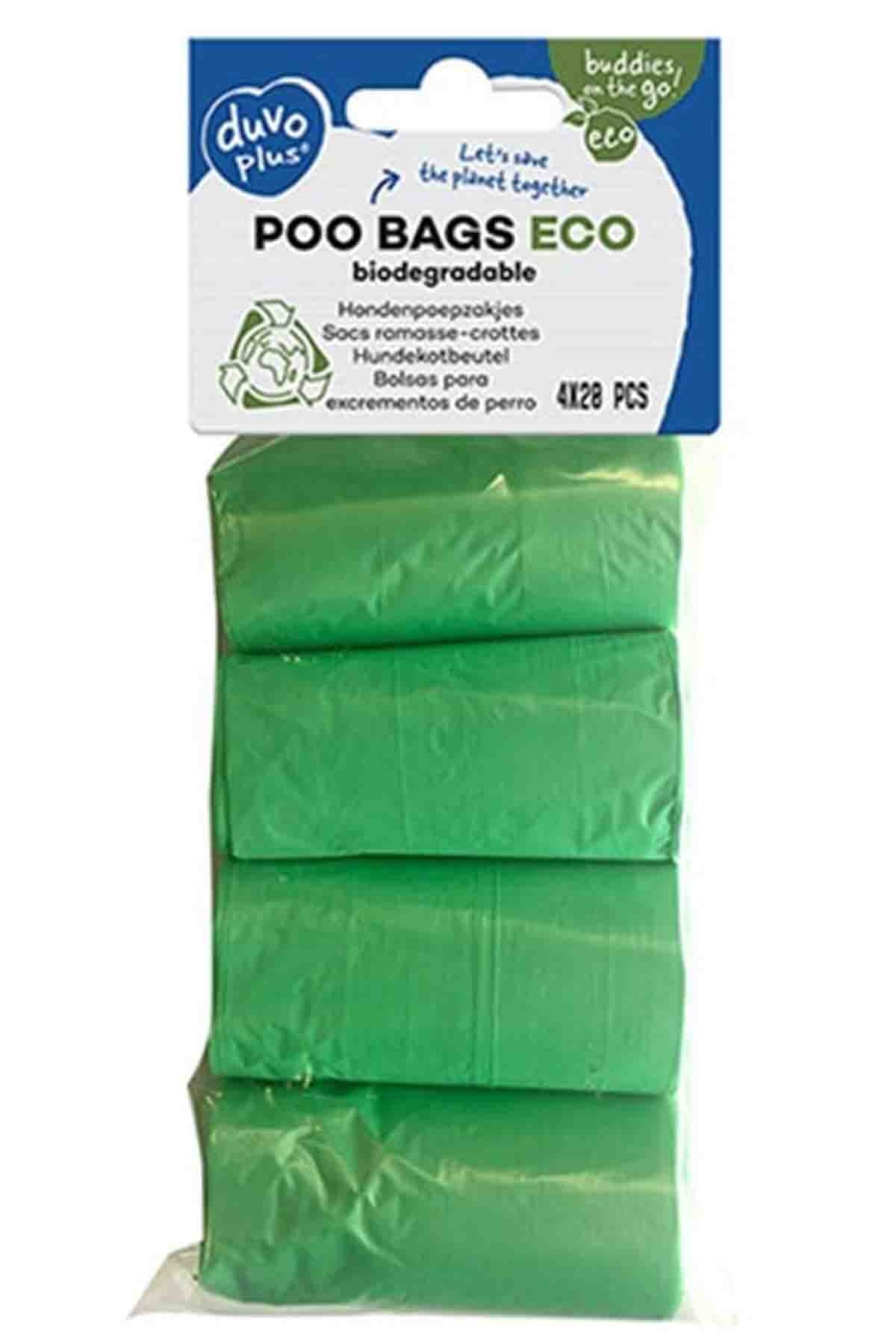 Duvo Plus bolsas higiénicas biodegradables verdes 4 x 20 unidades