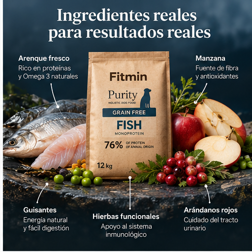 Fitmin Purity Fish - ingredientes reales