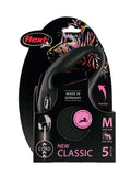 Flexi New Classic Cordón Negro M 5m
