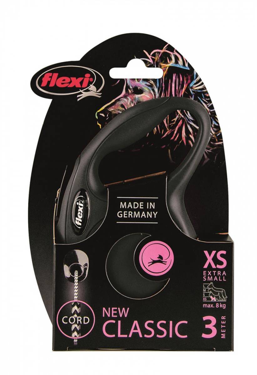 Flexi New Classic Cordón Negro XS 3m