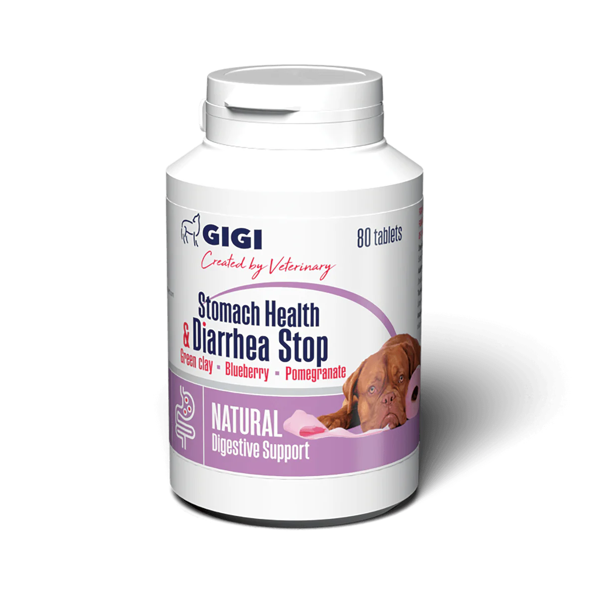 GIGI Supl. Stomach&diarrea Stop Larg Dog 80 Tab.