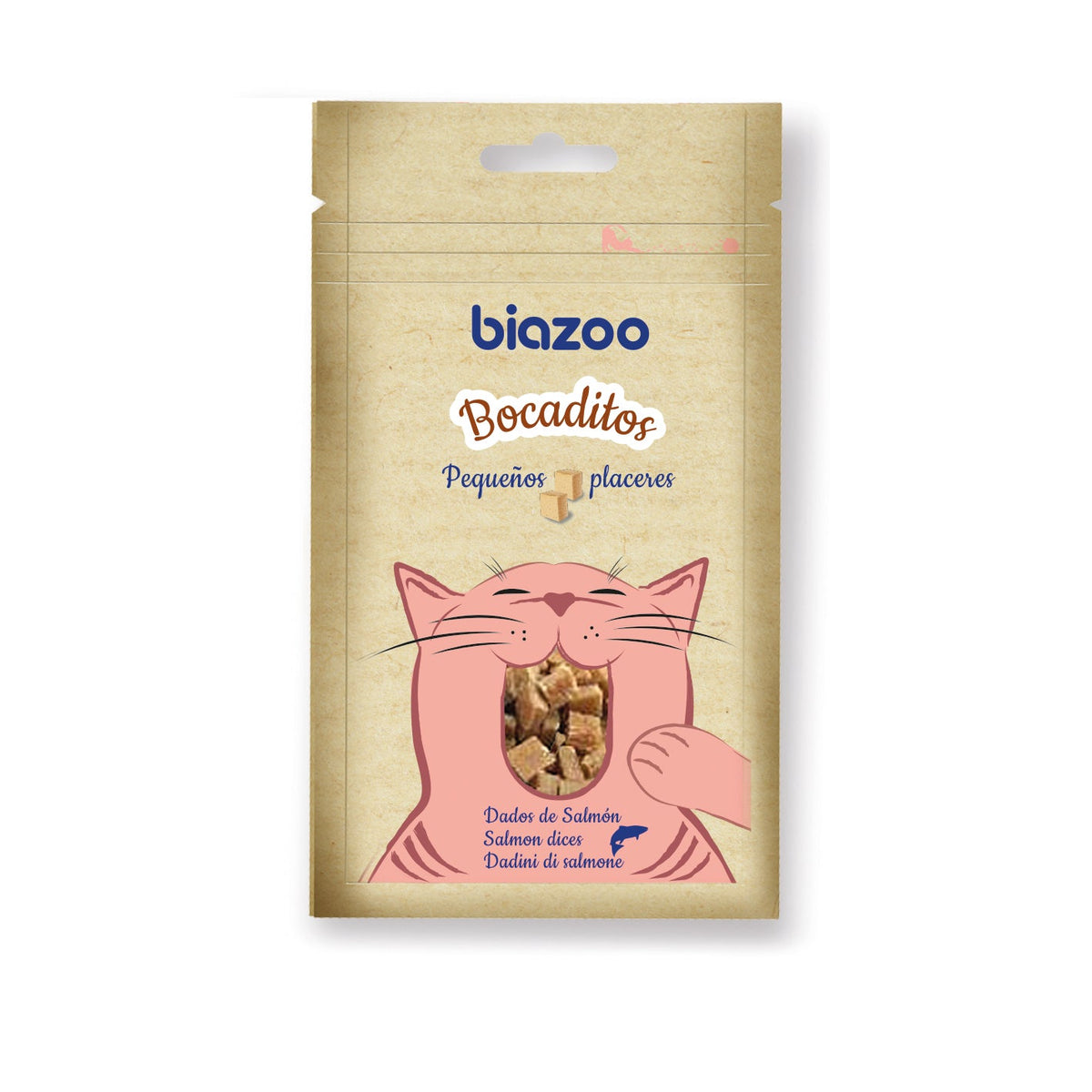 Biozoo Dados de Salmón para Gato 50 g