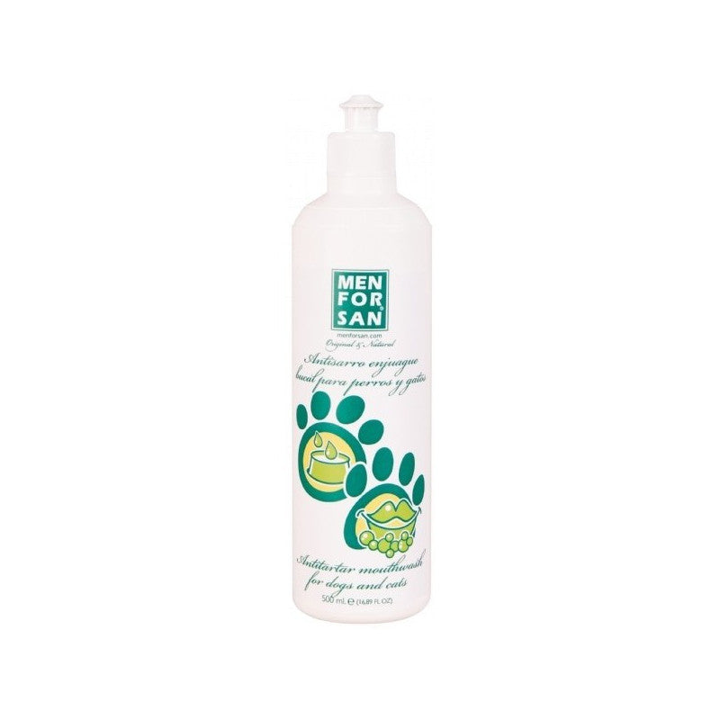 Menforsan Enjuague Bucal Antisarro 500 ml – Higiene Oral para Perros y Gatos