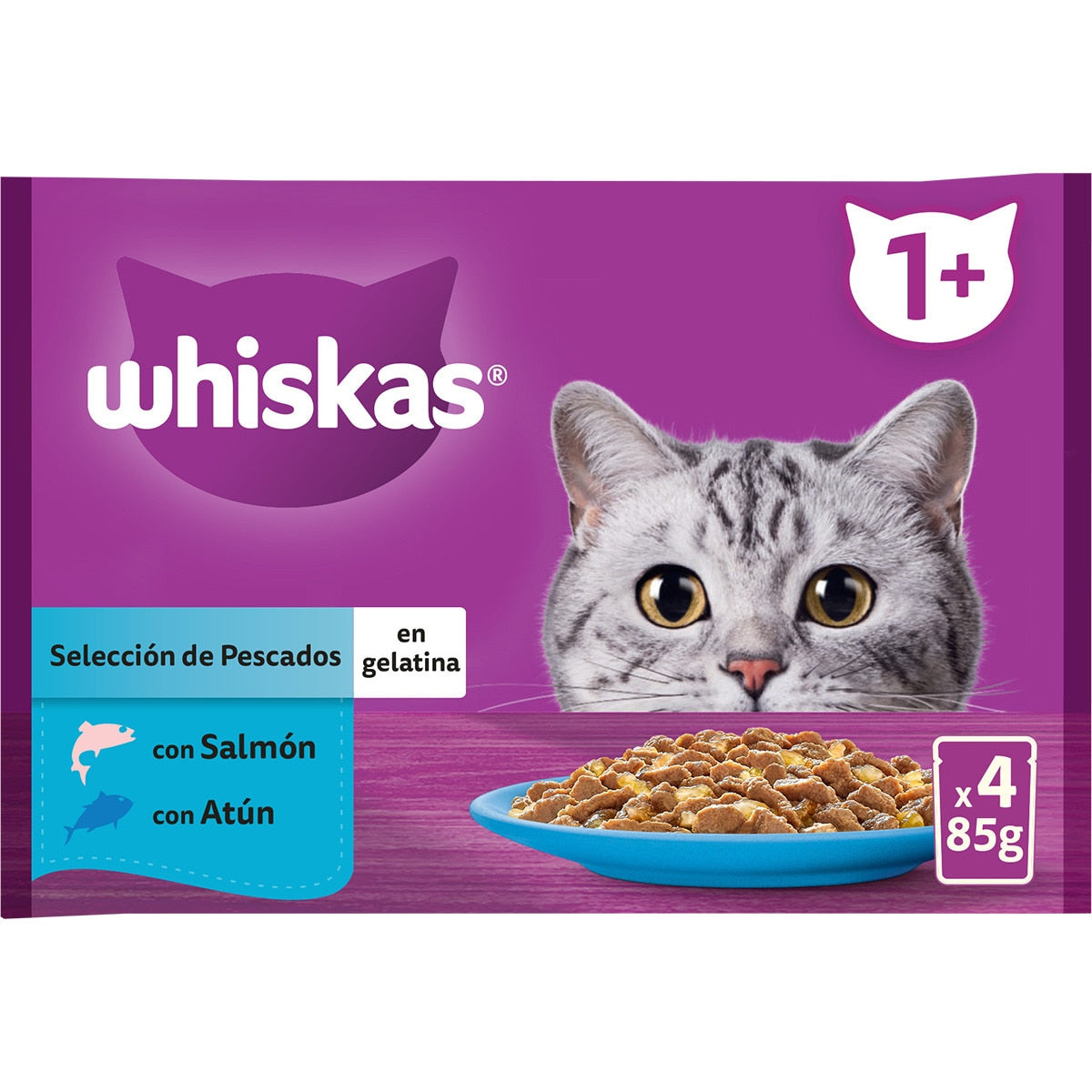 Whiskas Selección de Pescados en gelatina 4 x 85 g